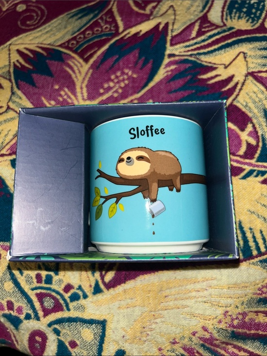 Paladone Other - NWT Paladone Coffee Mug "Sloffee" Sloth Drinking Coffee While Sleeping On A Tree